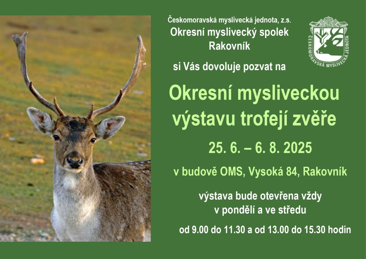 Výstava trofejí 25.6. – 6.8.2025