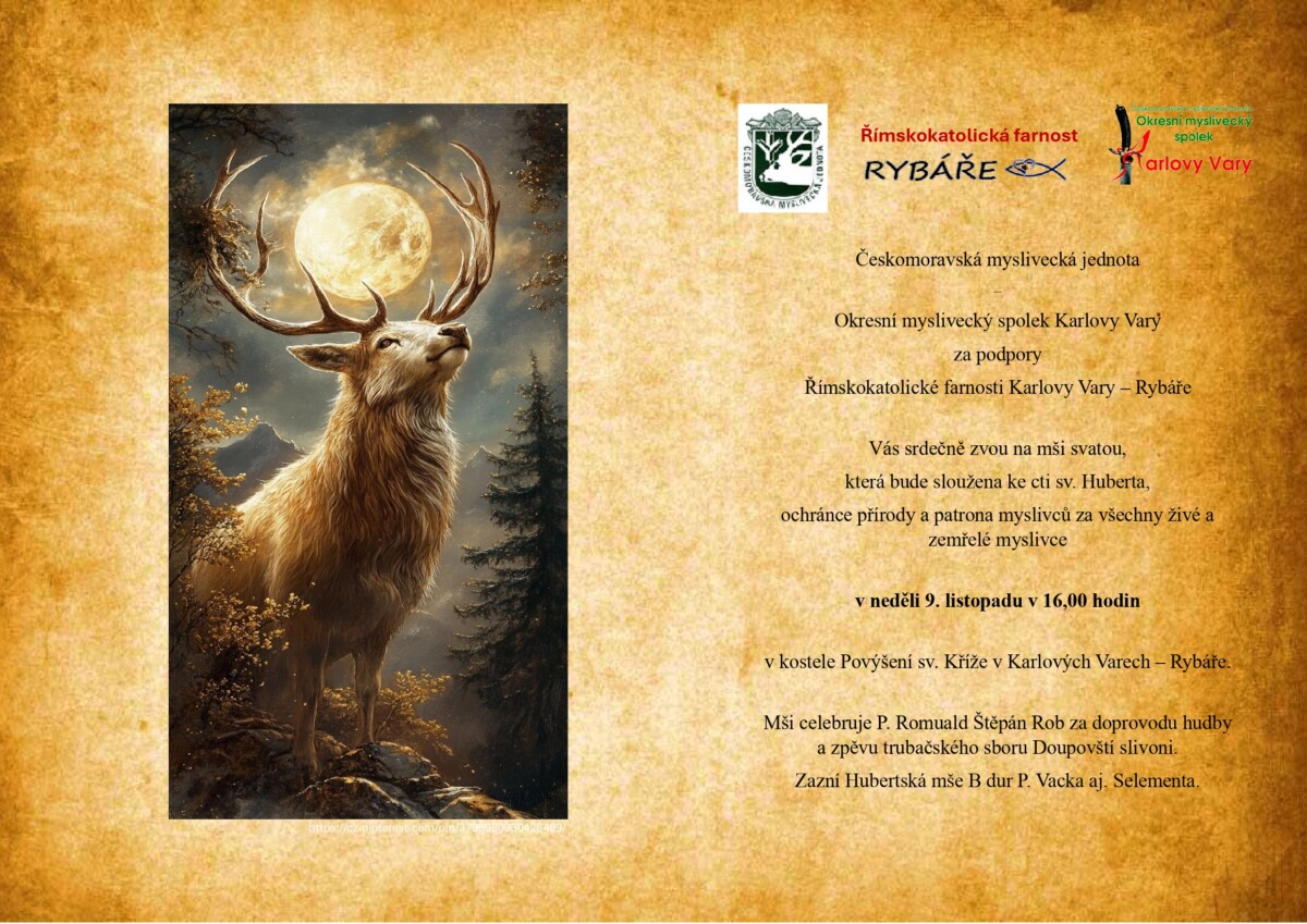 Svatohubertská mše 9.11.2025 – Karlovy Vary