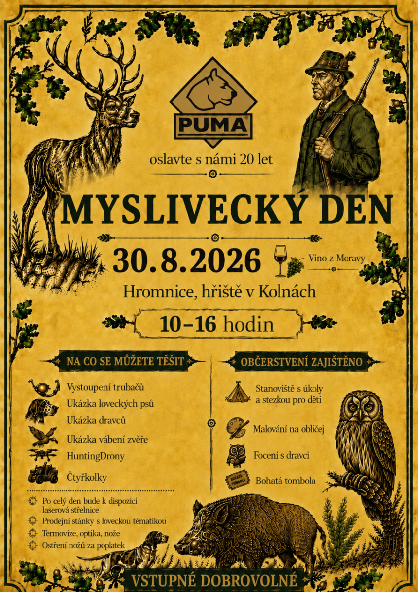 Pozvánka na myslivecký den 30.8.2026